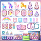 Coodoo Magnetic Tiles Unicorn Toys for Girls Kids, Princess Magnetic Blocks Castle