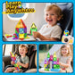 Coodoo Magnetic Tiles With Metal Tin 34 PCS Toddler Toy Building Toys Stem