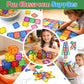 Coodoo Kids Toys Magnetic Tiles Starter Set Classroom Must Haves, Magnetic Blocks for Toddlers Magnet Building Toys Preschool Montessori Learning Games for 3+ Year Old Boys & Girls