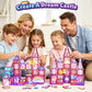 Coodoo Magnetic Tiles Unicorn Toys for Girls Kids, Princess Magnetic Blocks Castle
