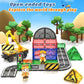 Coodoo Kids Games Magnetic Tiles Road Set with Extendable Magnetic Crane 40 PCS, City Construction Building Toys for Toddlers STEM Preschool Ages 3+