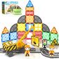 Coodoo Kids Games Magnetic Tiles Road Set with Extendable Magnetic Crane 40 PCS, City Construction Building Toys for Toddlers STEM Preschool Ages 3+