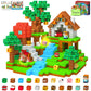 Coodoo 100 PCS Magnetic Blocks Forest Adventure Set Building Toys Stem Classroom Must Haves Gifts for Kids