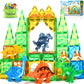 Coodoo Dinosaur Toys Magnetic Tiles 3D Movable Dinos Montessori Sensory Toys Christmas and Birthday gifts