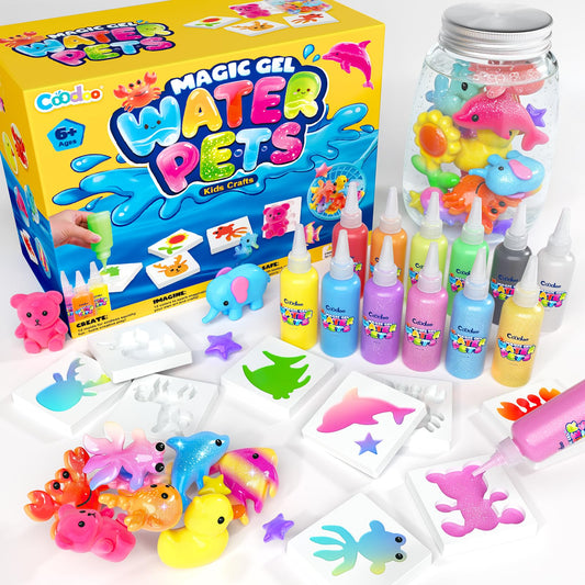 Coodoo Magic Water Elf Toy Craft Kits, Aqua Fairy Water Gel DIY Squishies Squishy Maker Toddler Kids Toys Birthday Christmas Gifts