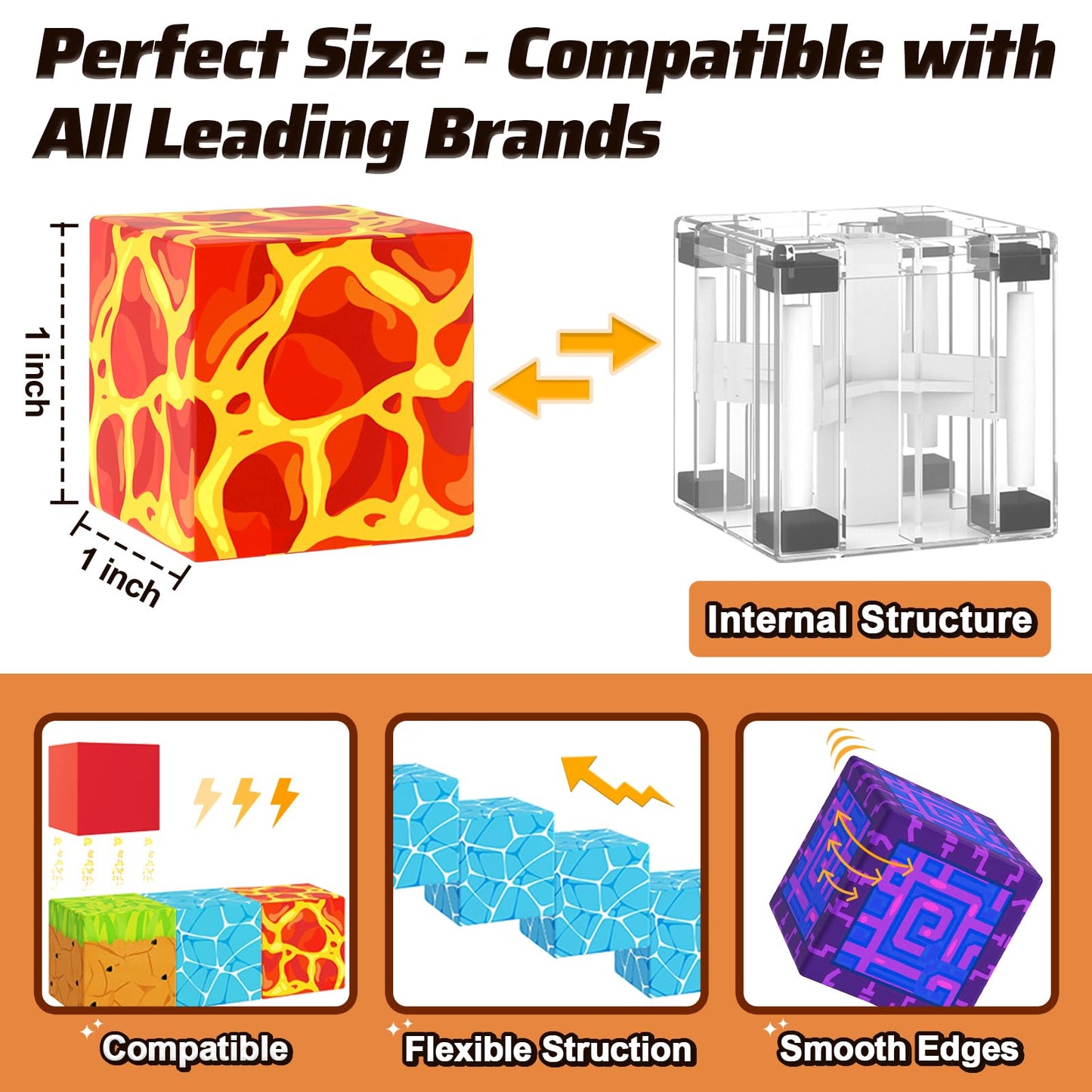 Coodoo 110PCS Magnetic Blocks Magic Sword Portal Set Building Toys Stem Christmas and Birthday Gifts