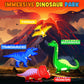 Coodoo Magnetic Tiles Dinosaur Toys Lava World Set 48 PCS STEM Sensory Outdoor Toys for Toddlers
