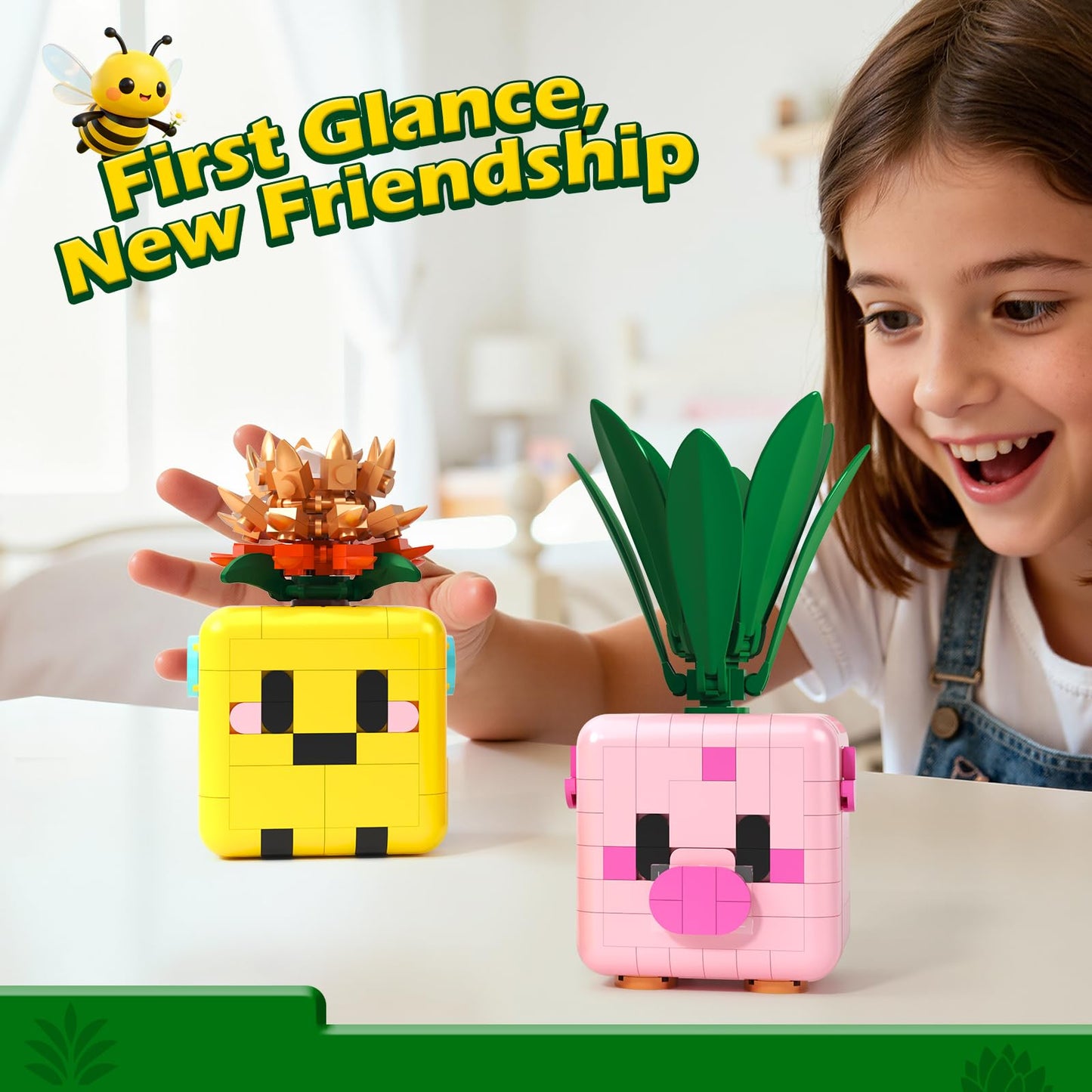 Coodoo Botanicals Plants Building Blocks Boys Girls Teens Adult Desk Room Decor Displays, Creative Christmas Stocking Stuffers
