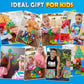 Coodoo 100 PCS Magnetic Blocks Forest Adventure Set Building Toys Stem Classroom Must Haves Gifts for Kids