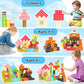 Coodoo 110PCS Magnetic Blocks - Build Mine Magnet World Magic Teleport Pipes Set Toys for 3+