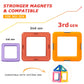 Coodoo Upgraded Magnetic Blocks Tough Tiles STEM Toys for 3+ Year Old Boys and Girls Learning by Playing Games for Toddlers Kids