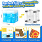Coodoo 84 PCS Magnetic Blocks Frozen Castle & Lava Kingdom Two Worlds in One Toddler Montessori Toys Stem Building Blocks