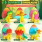 Dinosaur Hatching Surprise Eggs for Kids - 6 Pack Dinosaur Toys for Boys and Girls, Easter Basket Stuffers & Birthday Party Favors for Kids 4-8, Toddler Outdoor Toys Dino Egg Crafts Gifts for Ages 3-8
