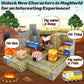 Coodoo Magnetic Blocks Build Mine Magnet World Mine Train Track Set Toys for Kids 3+
