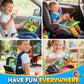 Coodoo Magnetic Blocks Travel Toys with Portable Metal Tin 40 PCS STEM Learning & Sensory Fun