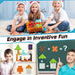 Coodoo 84 PCS Magnetic Blocks Magic Portal Forest Edition Outdoor Toys for Kids