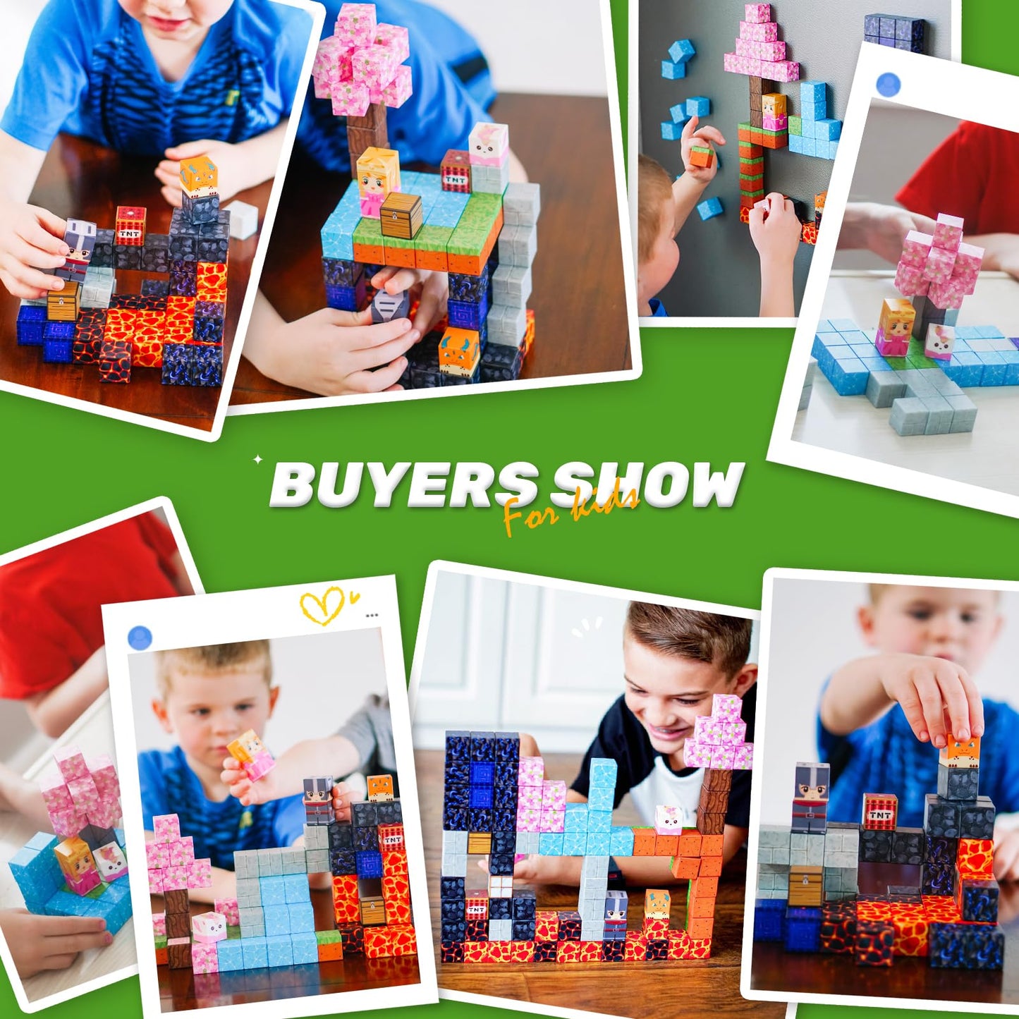 Coodoo 84 PCS Magnetic Blocks Magic Portal Set Creative Kids Games Stem Learning Toys