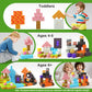 Coodoo 84 PCS Magnetic Blocks Magic Portal Set Creative Kids Games Stem Learning Toys