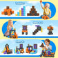Coodoo Magnetic Blocks 84 PCS Build Mine Magnet World Magic Sword Portal Set Kids Games Gift for Boys & Girls
