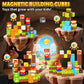 Coodoo Magnetic Blocks Travel Toys with Portable Metal Tin 40 PCS STEM Learning & Sensory Fun