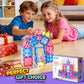 Coodoo Diamond Magnetic Tiles Magnetic Building Blocks 60 PCS STEM Sensory Toy for Boys Girls Pink Castle Dollhouse Pretend Princess Toys