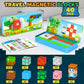 Coodoo Magnetic Blocks Travel Toys with Portable Metal Tin 40 PCS Forest Castle Set Holiday Gifts for Kids