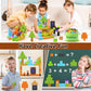 Coodoo 84 PCS Dinosaur Adventure Set Creative Jurassic Scenes Gifts for Kids