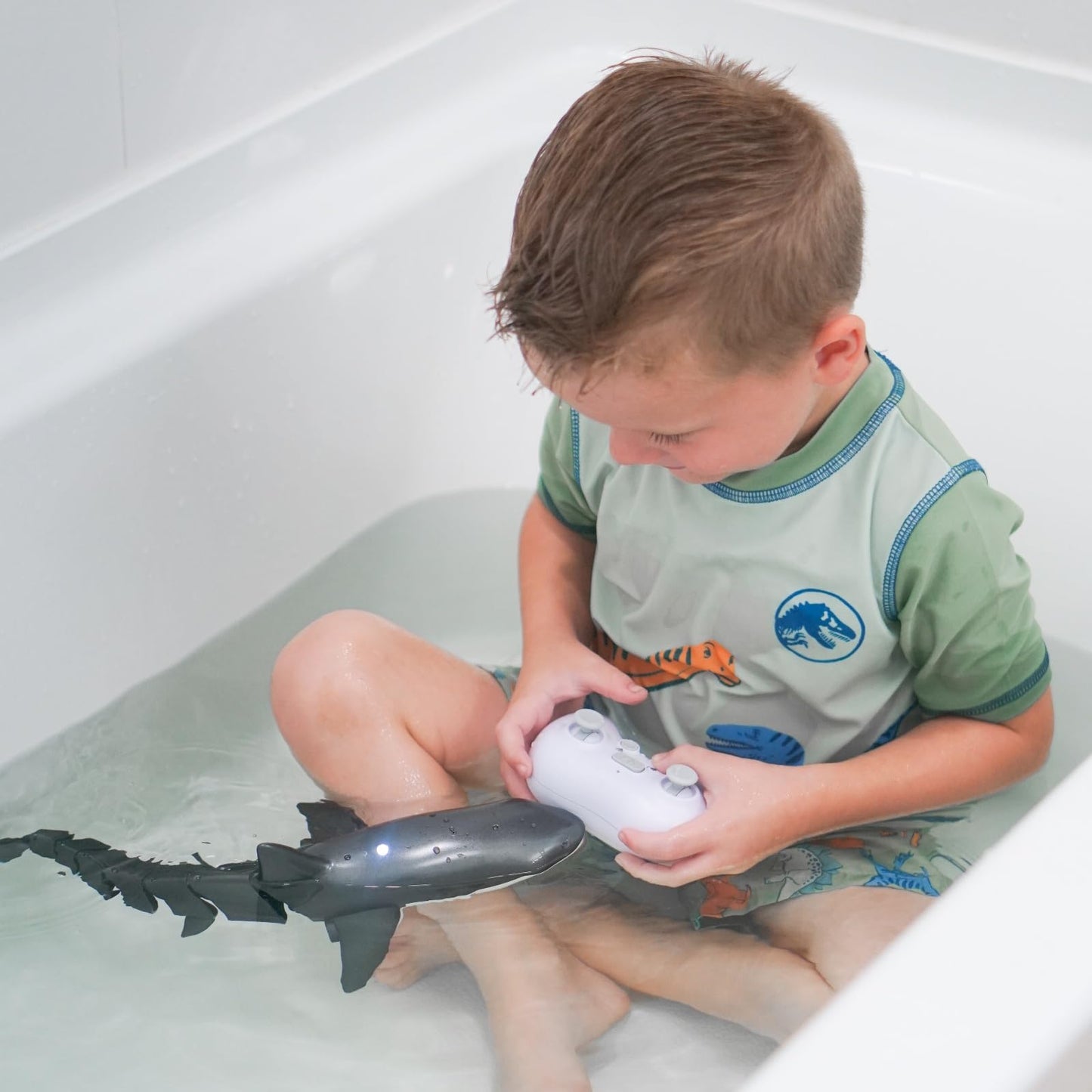 Coodoo 2.4Ghz Remote Control Shark Pool Toys for Boys Kids,Highly Realistic Shark Pool Toys for Kids
