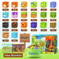 Coodoo 84 PCS Dinosaur Adventure Set Creative Jurassic Scenes Gifts for Kids