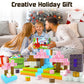 Coodoo 54 PCS Magnetic Blocks Cherry Blossom Set – STEM Building Toy for Kids 3+