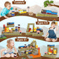 Coodoo Magnetic Blocks Build Mine Magnet World Mine Train Track Set Toys for Kids 3+